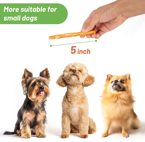 MON2SUN Dog Treats - 10.58oz (40 Count-Pack of 1) 5 Inch Chicken Wrapped Collagen Sticks for Small Dogs