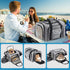4 Sides Expandable Cat Travel Bag, Airline Approved Collapsible Soft-Sided Carrier for Kittens & Small Animals