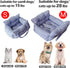 Wangda 28lbs Medium Dog Car Seat Up to - Pet Travel Bed Booster with Storage, Safety Tether, Anti-Slip Bottom
