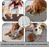 Sinland Microfiber Large Pet Food Mat, Dog Feeding Mat with Anti-Skid Backing, 21 Inch x 32 Inch, Brown