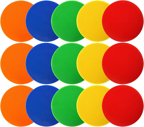 Okllen 15 Pack Poly Vinyl Spot Markers, 9 Inch Floor Dots Non-Slip