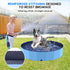 57'' Foldable Dog Pet Bath Pool, Heavy Duty Non-Slip Kiddie Pool, Plastic Pet Wading Pool for Puppy Small Medium Large
