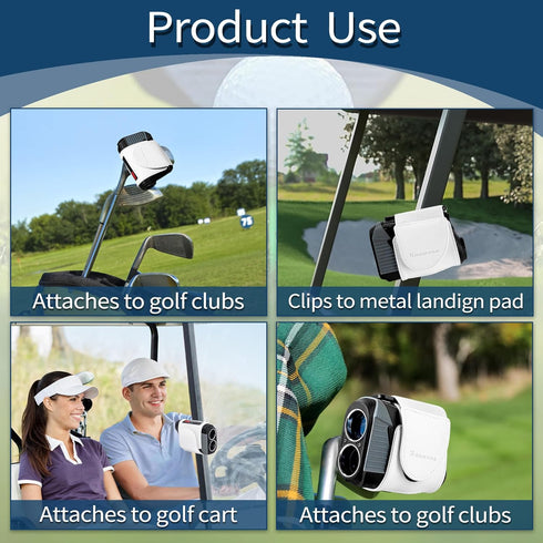 Golf Rangefinder Magnetic Strap - Adjustable Holder Wrap Mount for Golf Cart with Strong Magnet