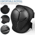 Happyyami Ski Knee and Elbow Pads Set - Protective Gear with Wrist Guard for Snowboarding