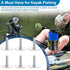 T Bolts for Kayak Track/Rail, 1 Inch Long Screws and 1/2 Inch Wide Nuts, 6 Pack Kayak Hardware