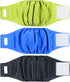 wegreeco Washable Dog Diapers - Pack of 3 Male Dog Belly Wraps (Black, Blue, Olive, Medium)