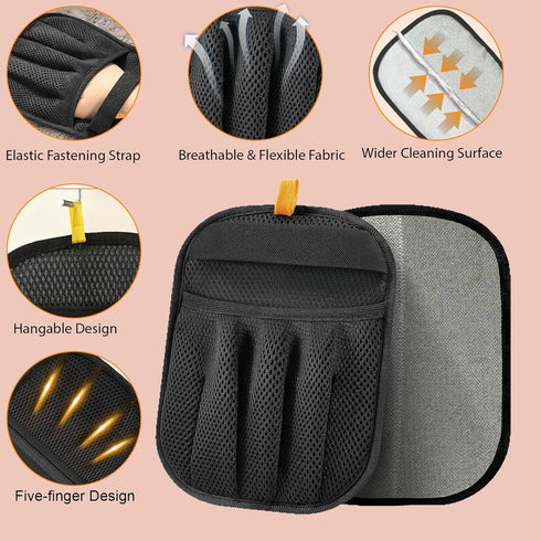 AONEGOLD Cleaning.(2 Pet Hair Removal Gloves for Cats and Dogs, Ultimate Deshedding & Grooming Kit with Electrostatic
