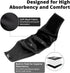 Paw Legend Washable Dog Belly Band Wrap Diapers for Male Dog (3 Pack, Medium, Black) - High Absorbing Puppy Diapers
