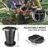 (440lbs (3.19-18.7 Inches) XXL Retractable Portable Toilet Travel Toilet Capacity) Adjustable Height Camping Toilet