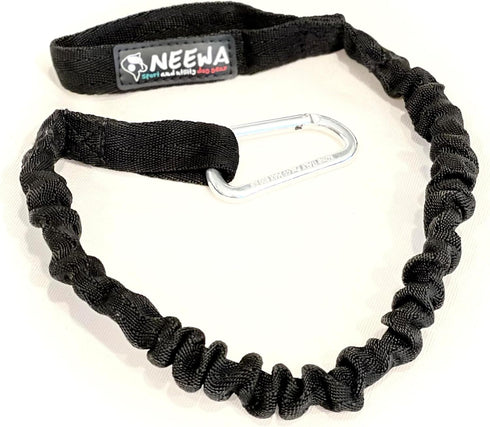 Neewa Bungee Dog Leash, 5 ft - 6.5 Ft when pulled, Black, Ideal for Walking, Running, Hiking, Training