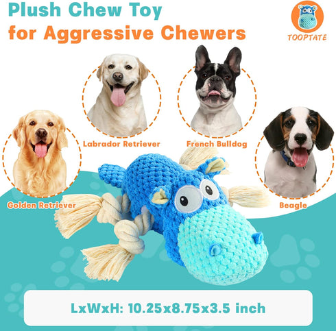 Dog Toys for Aggressive Chewers, Squeaky Toys to Keep Large Dogs Busy