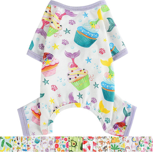 Dog Pajamas for Small Dogs - Chihuahua Pajamas, Soft Pet Pjs, Extra Small Puppy Clothes (Cake, XX-Large)