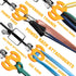 HOOJAKU Power Rack Attachments, Hooks for Squat Rack, Resistance Band Heavy Duty, Versatile Gym Equipment Attachments