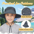 Zando Kids Sun Hat, Outdoor UPF 50+ Boys Fishing Bucket Hat for Hiking, Camping, and Beach