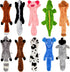 Syhood 10 Pack Dog Squeaky Toys - No Stuffing Plush Chew Toy Animals for Small Medium Large Breed Chewer