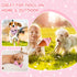 14 Pack Puppy Teething Toys - Chew Toys for Small Dogs - Pink Dog Stuff with Soft Rubber Balls and Colorful Ropes