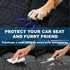 Dog Car Seat for Large Medium Dogs Back Seat Extender for Dogs, Waterproof Medium Dog Carseat with Hard Bottom& Pet
