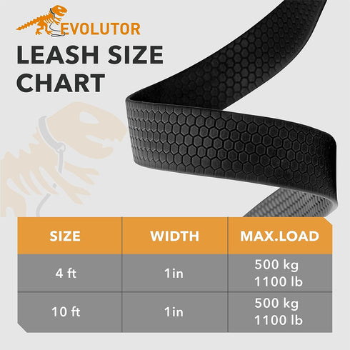 COLLAR Evolutor Extra Heavy Duty Dog Leash, 4 Ft, Orange, for Large, Medium, and Small Dogs