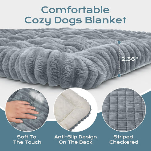 53" 24") Backseat Dog Bed Mat for Car, Dog Car Seat Cover for Back Seat, Pet Car Blanket Soft and Comfortable, Upgraded
