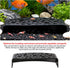 HUIKANGSHENG 2-Pack Black Shrimp Hides, Aquarium Cave Hides with Multi-Sized Holes, Secure & Stable Breeding & Viewing