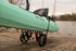 YakAttack TowNStow Kayak Cart, BeadLoc Rubber Tread Wheel for Hardpack Ground Surfaces, Black - Single Pack