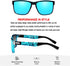 Polarized Sports Sunglasses for Men - Cycling, Running, Fishing, Golf Fashion Sun Glasses