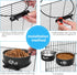 2 Pack Stainless Steel Hanging Water Bowl for Kennel Crate, No Spill Dog Bowls for Small Medium Dogs, Cats
