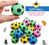 Skylety 32 Pieces Cat Soccer Balls, Foam Sponge Football Interactive Toy Sports Ball for Kittens