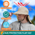 SUN CUBE Wide Brim Sun Hat with Neck Flap, UPF50+ Fishing Safari Hat for Men Women, Beach Protection