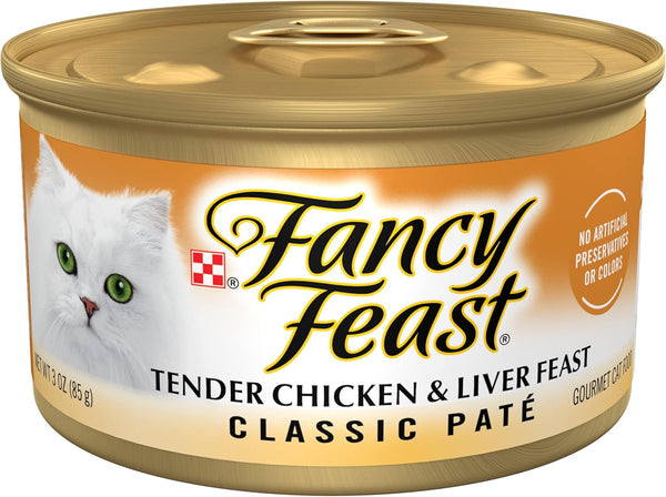 Purina Fancy Feast Tender Chicken and Liver Feast Classic Grain Free Wet