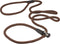 Dogs My Love Nylon Rope Slip Dog Lead Adjustable Collar and Leash 6ft Long (Medium: 3/8" (8mm), Brown)