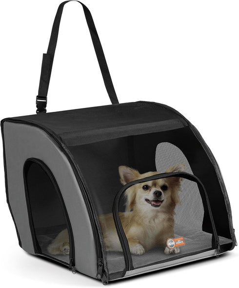 K&H Pet Products Enclosed Dog Cat Car Seat, Travel Safety Carrier for