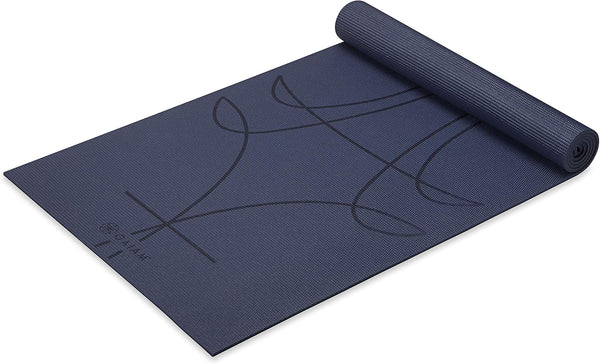 Gaiam Yoga Mat - Premium 6mm Extra Thick Non Slip Exercise & Fitness Mat for Yoga, Pilates & Floor Workouts