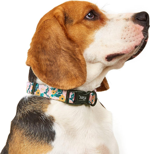 Dog Collar for Small Dogs Floral Dog Collars with Quick Release Safety Buckle Soft Comfortable Cute Pet Collar for Girl Dog Boy Dog