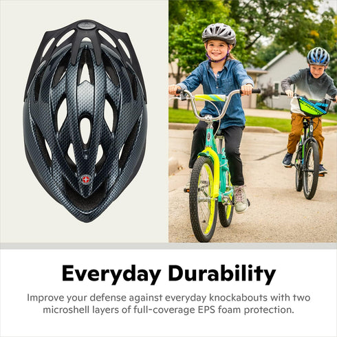 Schwinn Thrasher Helmet for Kids, Size 55-58 cm, Lightweight Microshell