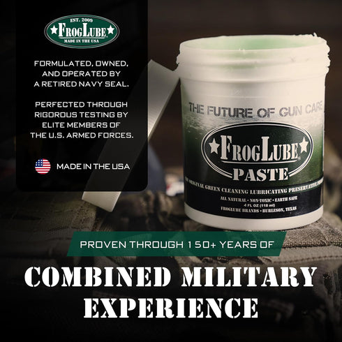 (4oz) FrogLube Paste - Gun Grease - Gun Lubricant - Metal Absorbing Gun Oil Lubricating Paste - Non-Toxic Gun Lube