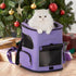 PETSFIT Dog Backpack Carrier with Upgraded Waist Protection, Ventilated Collapsible Backpack for Small Dogs/Cats