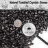 EZEELAI 3 Lb Black Obsidian Crushed Stone Crystal Chips Bulk, Betta Fish Tank Gravel Rocks Irregular Shaped Marbles