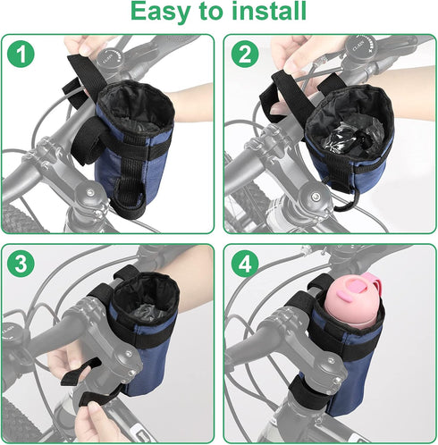 Accmor Insulated Bike Water Bottle Holders,Bike Cup Holder Keep Bottle Cool or Warm, Bike Water Bottle Cage for Kid's