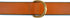 Padded Leather Dog Collar, Tan and Teal, Medium Size, 20" Long x 1" Wide, Neck Size 14.5" to 17.5"