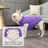 2 Layers Fleece Lined Warm Dog Jacket for Puppy Winter Cold Weather, Soft Windproof Small Dog Coat, Purple S