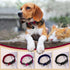 Small Dog Collar for Girl Boy, Cotton Collar for Mini Dogs, Extra Small with Buckle, D-Ring, Removable Tag (9.8"-15.7"