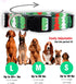 Native Pup Christmas Dog Collar, Winter Holiday Collars for Pets, Red Green, Large Breeds