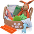 Premium Puppy Starter Kit - New Puppy Gift Basket with Essentials, Toy