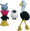rocket & rex 3-Pack Dog Chew Toy Gift Set - Rope Toy, Rubber Squeaker, and Plush Ball for Small to Medium Breeds