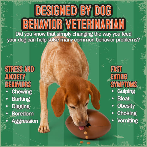 Boundless Hound 5C Food Puzzle Feeder for Large or Medium Dogs, Mentally Stimulating Enrichment Toy, Made in USA