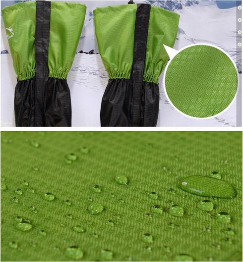 Unisex Waterproof Snowproof Outdoor Hiking Gaiters, Climbing Hunting Snow Legging Cover Wraps