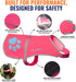 Dog Reflective Vest, Hi-Vis Fluorescent Visibility for Pet Safety On/Off Leash, Urban & Rural Areas (Pink, X-Small)