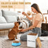 2 10-14 Lbs (50 Counter(White) Tioncy Pcs Metal Dog Food Storage Containers Total Cup) Capacity, Airtight Pet Food