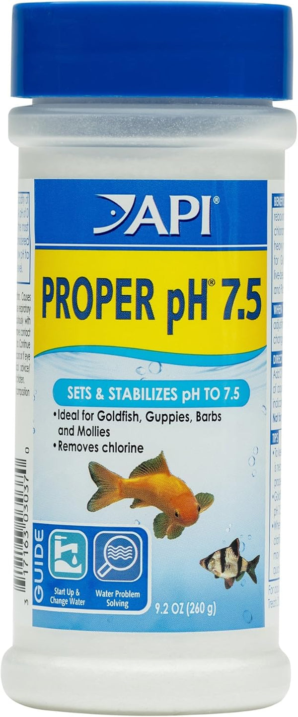 API Proper pH 7.5 Freshwater Aquarium Water pH Stabilizer 9.2-Ounce Container, Proper